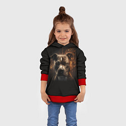 Толстовка-худи детская Стафф - огонь, цвет: 3D-красный — фото 2