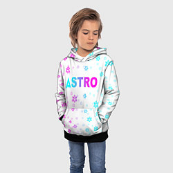 Толстовка-худи детская Neon Astro, цвет: 3D-черный — фото 2