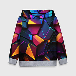 Детская толстовка Неоновые абстрактные плиты