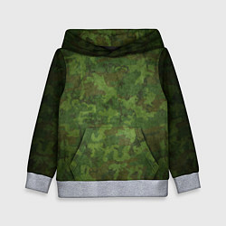 Толстовка-худи детская Камуфляж хаки, цвет: 3D-меланж