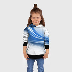 Толстовка-худи детская Ледяной поток ветра, цвет: 3D-черный — фото 2