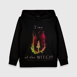 Толстовка-худи детская Время ведьмы - минимализм, цвет: 3D-черный