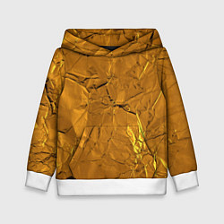 Толстовка-худи детская Золотое стекло, цвет: 3D-белый