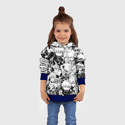 Толстовка-худи детская Кацуки Бакуго - Моя геройская академия, цвет: 3D-синий — фото 2