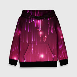 Детская толстовка Светящиеся розовые линии