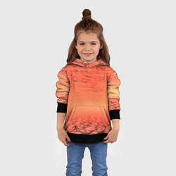 Толстовка-худи детская Огненные осколки, цвет: 3D-черный — фото 2