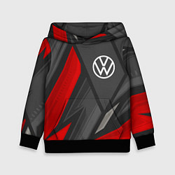 Толстовка-худи детская Volkswagen sports racing, цвет: 3D-черный