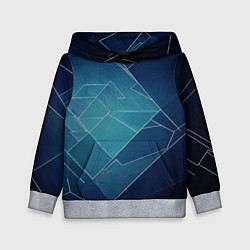 Толстовка-худи детская Геометрическая бесконечность, цвет: 3D-меланж