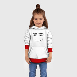 Толстовка-худи детская Одежда Man Face Roblox, цвет: 3D-красный — фото 2