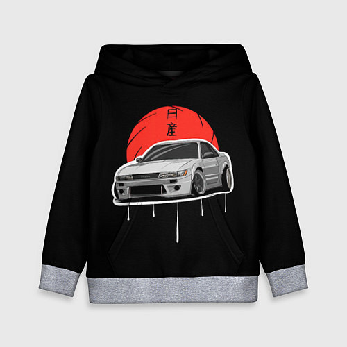 Детская толстовка Nissan Silvia S14 - Japan style / 3D-Меланж – фото 1