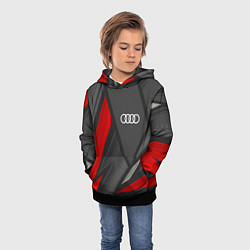 Толстовка-худи детская Audi sports racing, цвет: 3D-черный — фото 2