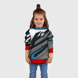 Толстовка-худи детская БМВ - спортивная униформа, цвет: 3D-красный — фото 2