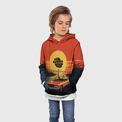 Толстовка-худи детская My summer car Toyota Carina 1600 ST, цвет: 3D-белый — фото 2