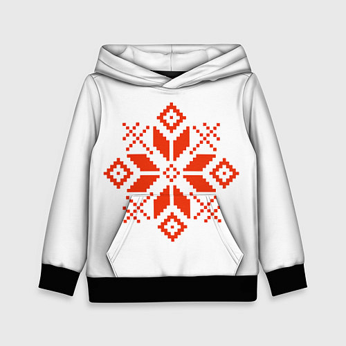 Детская толстовка Удмуртский узор / 3D-Черный – фото 1