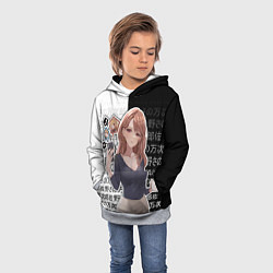 Толстовка-худи детская Мияко Сайто - oshi no ko, цвет: 3D-меланж — фото 2