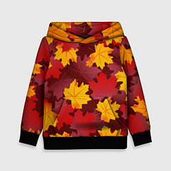 Детская толстовка Кленовые листья паттерном
