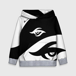 Толстовка-худи детская Форма Team Secret white, цвет: 3D-меланж