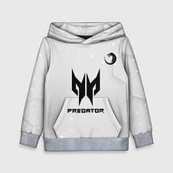 Толстовка-худи детская TNC Predator white, цвет: 3D-меланж