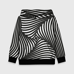 Детская толстовка Оптическая иллюзия водоворот