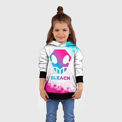 Толстовка-худи детская Bleach neon gradient style, цвет: 3D-черный — фото 2