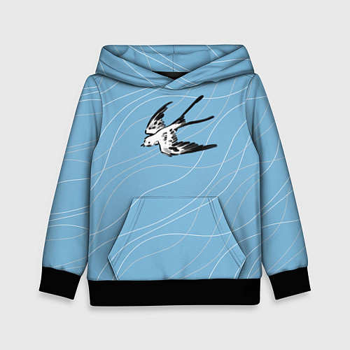 Детская толстовка Ласточка Суми-ё / 3D-Черный – фото 1