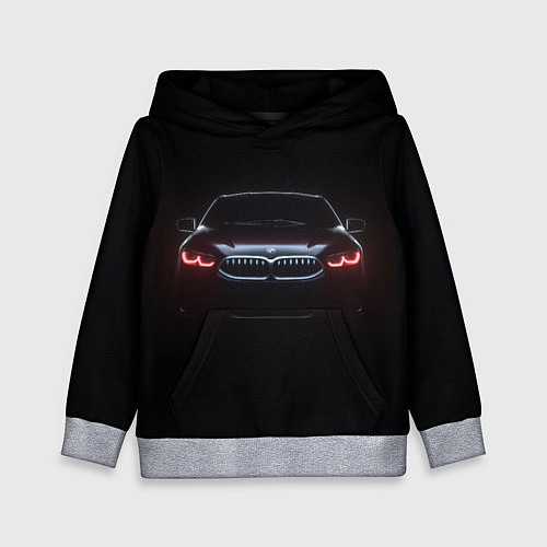 Детская толстовка BMW - red eyes / 3D-Меланж – фото 1