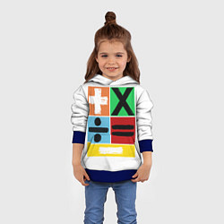 Толстовка-худи детская Эд Ширан математическая эра, цвет: 3D-синий — фото 2