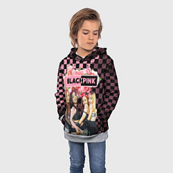 Толстовка-худи детская Blackpink - girls, цвет: 3D-меланж — фото 2