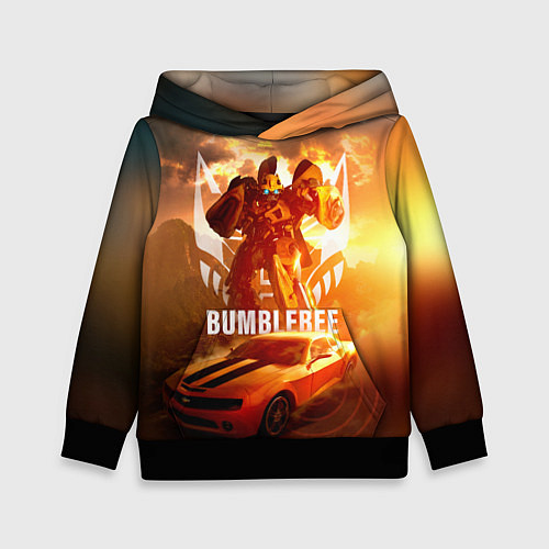 Детская толстовка Трансформеры: Бамблби / 3D-Черный – фото 1