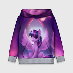 Толстовка-худи детская Твайлайт Спаркл, цвет: 3D-меланж