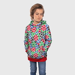 Толстовка-худи детская Фишки, Ставки, Покер, цвет: 3D-красный — фото 2