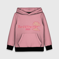 Толстовка-худи детская Barbenheimer PINK EDITION, цвет: 3D-черный