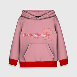 Толстовка-худи детская Barbenheimer PINK EDITION, цвет: 3D-красный