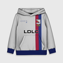 Толстовка-худи детская LDLC OL форма, цвет: 3D-синий