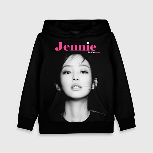 Детская толстовка Blackpink Jennie Portrait / 3D-Черный – фото 1