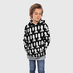 Толстовка-худи детская Saitama - ok pattern, цвет: 3D-меланж — фото 2