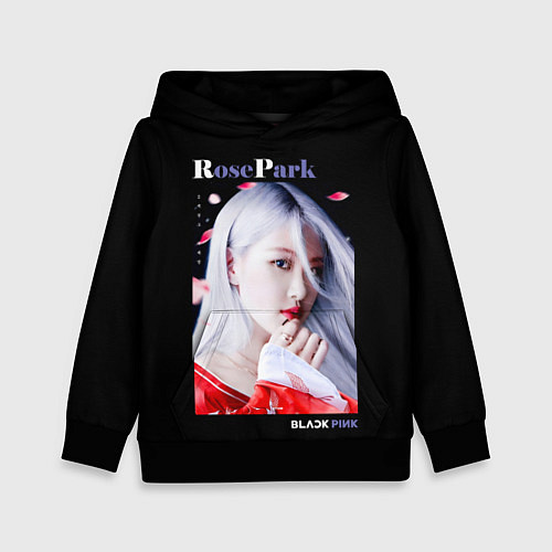 Детская толстовка Blackpink Rose Red Kimono / 3D-Черный – фото 1