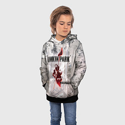 Толстовка-худи детская Linkin Park Hybrid Theory, цвет: 3D-черный — фото 2