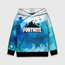 Толстовка-худи детская Fortnite Logo Paint, цвет: 3D-черный