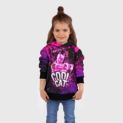 Толстовка-худи детская Jo Jo - Королева убийца cool cat, цвет: 3D-черный — фото 2