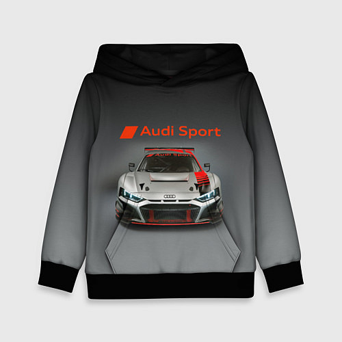 Детская толстовка Audi sport - racing car - extreme / 3D-Черный – фото 1