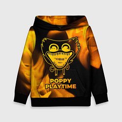 Толстовка-худи детская Poppy Playtime - gold gradient, цвет: 3D-черный