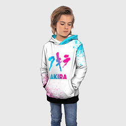 Толстовка-худи детская Akira neon gradient style, цвет: 3D-черный — фото 2