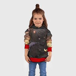 Толстовка-худи детская Сага о Винланде Торфинн, цвет: 3D-красный — фото 2