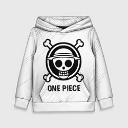 Детская толстовка One Piece glitch на светлом фоне
