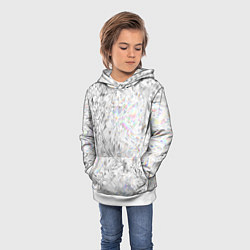 Толстовка-худи детская Бриллиант в воде, цвет: 3D-белый — фото 2
