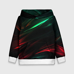 Толстовка-худи детская Dark red and green, цвет: 3D-белый