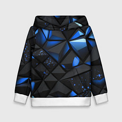 Детская толстовка Blue black texture