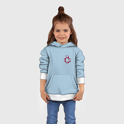 Толстовка-худи детская Флаг в кольце, цвет: 3D-белый — фото 2