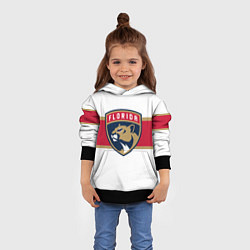 Толстовка-худи детская Florida panthers - uniform - hockey, цвет: 3D-черный — фото 2